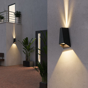 Lámpara Solar Moderna Negra para Pared Exterior, Impermeable, para Jardín, Villa, Balcón, Porche, Puerta, Perímetro - Product Image 4