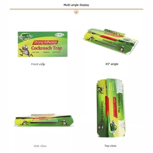 Trampas y Polvos Adhesivos para <span class=keywords><strong>Cucarachas</strong></span> GREEN KILLER, Desechables, de Papel, de Estado Sólido, Ligeramente Tóxicos - Product Image 2