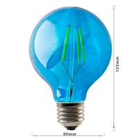 Ampoule LED sphérique à filament, à intensité variable, alimentée par courant continu, avec télécommande, 2700K blanc chaud, Ra85, culot E27, design en spirale