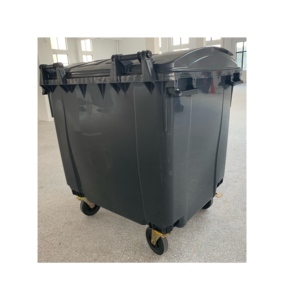 Cubo de <span class=keywords><strong>basura</strong></span> plástico <span class=keywords><strong>del</strong></span> cubo de <span class=keywords><strong>basura</strong></span> móvil de los contenedores de <span class=keywords><strong>basura</strong></span> de gran tamaño de 1100 litros - Product Image 3