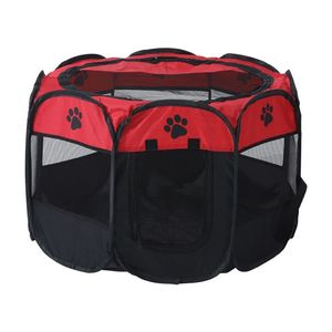 Rarewe, accesorios para mascotas, tienda para perros, logotipo personalizado, resistente a la masticación, transpirable, octogonal, corralito para mascotas, cama plegable para mascotas para gatos y perros - Product Image 4
