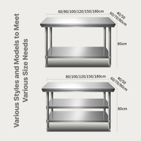 Table d'emballage personnalisable à 2-3 niveaux en acier inoxydable, station d'expédition robuste pour entrepôt, idéale pour la logistique des entreprises e-commerce