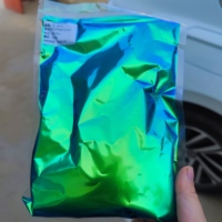 Pigment chromatique super changeant de couleur rouge, jaune, vert, effet chrome intense pour peinture automobile/aquarelle/slime/résine époxy