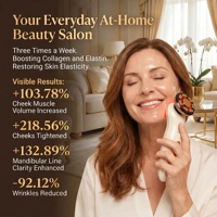 Masseur de soin de la peau haute précision 4-en-1, thérapie par lumière rouge, baguette faciale haute fréquence, appareil oculaire thermique à micro-vibrations