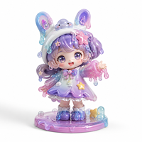 Figura Coleccionable de Personaje de Dibujos Animados en 3D de Resina/PVC, Caja Sorpresa, Decoración, Regalo