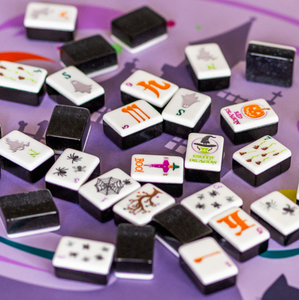 New Arrival Engraved American Mahjong <b>Tiles</b> Set, 160 Pieces Halloween Themed American Mahjong Game <b>Kit</b> - Product Image 1