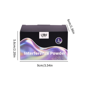LEQU Happy And Fun Interference Powder, ensemble de 6 couleurs pour la résine, la peinture sur ongles et les fournitures d'artisanat - Product Image 6