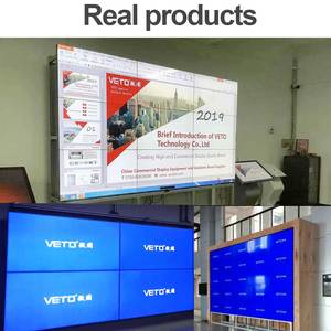 Veto 3x3 4x1 4x2 Splice Ultra Narrow Bezel 3.5mm Soporte de Suelo 43 46 49 55 Pulgadas Interior 4k Pantalla LCD para Video Wall LCD Publicitario - Product Image 6