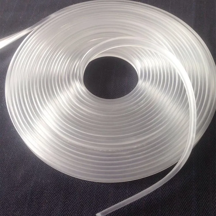 Natural white silica gel silicone rubber strip high temperature resistance