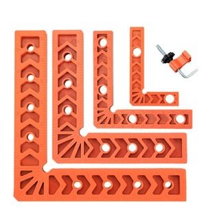 Regla de ángulo recto de plástico ABS con abrazadera para medir y marcar en carpintería - Product Image 3