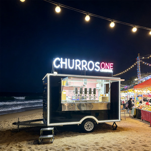 Carrito de Bebidas Móvil, Carro de Comida Callejera, Remolque de Cocina, Camión de Comida, Camión de Negocios Móvil, Barra Exterior, Quiosco, Remolque de Caravana - Product Image 1