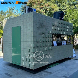 Camion-remorque alimentaire commercial moderne en acier inoxydable, chariot à snacks amovible, foodtruck mobile, <span class=keywords><strong>boutique</strong></span> alimentaire avec cuisine complète - Product Image 1