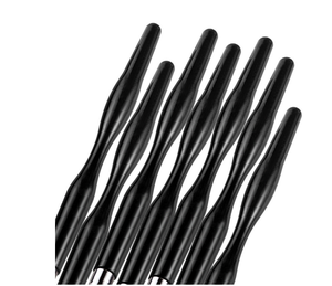 10Pcs Black Plastic Handle Nail Art Brush Kit Synthetic Fiber Hair Multifunctional Fine Liner Painting <b>Set</b> - Product Image 6