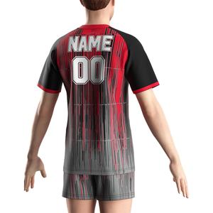 T-shirt d'été à col rond pour homme, sublimation, pour équipe sportive, Mexique, rugby, avec short - Product Image 6