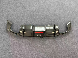 Diffusore Posteriore Effetto Fibra di Carbonio Nero Lucido per <span class=keywords><strong>Audi</strong></span> <span class=keywords><strong>A5</strong></span> S5 B9 Sline 2017 2018 <span class=keywords><strong>2019</strong></span> - Product Image 4