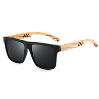 Vente en gros de lunettes design pour hommes, monture en caoutchouc avec logo personnalisé, lunettes de soleil polarisées, lunettes de soleil en bois de bambou avec étui