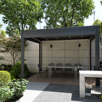 Pergola bioclimatique en aluminium moderne de haute qualité, automatique, pour patio, arches extérieures, toit à lames orientables