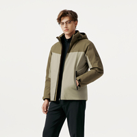 Veste d'hiver classique à capuche pour homme Odm, de haute qualité, chaude, respirante, fermeture éclair décontractée, style court, résistante au froid