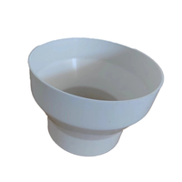 150-110 Connecteur réducteur universel blanc en matériau ABS réglable pour tuyaux dans le système de ventilation