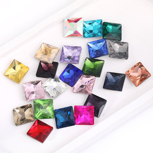 Bolsas con base plateada de plata auténtica con diamantes de forma irregular y cuadrada, pinzas para el pelo, zapatos, accesorios de joyería con diamantes de imitación. - Product Image 1