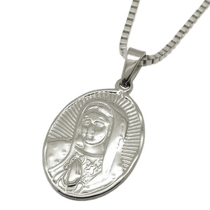 Olivia Bijoux Christian Femmes Médaillon Or Argent Vierge <span class=keywords><strong>Marie</strong></span> Pendentif En Acier Inoxydable Collier - Product Image 1