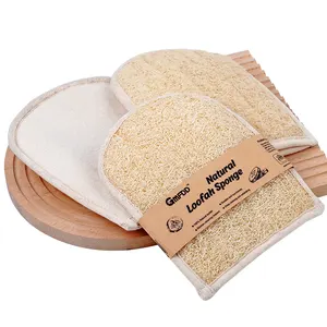 Luffa Gants de douche exfoliants Accessoires de bain Gants de spa Épurateur de bain de peau Gant de luffa Luffa naturel