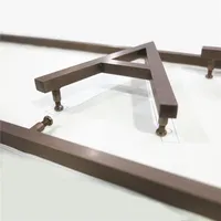 Signalétique sur mesure en acier inoxydable brossé SUS304 robuste, lettres 3D en métal massif non éclairées pour mur extérieur de bâtiment