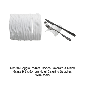 Reposacuchillos de vidrio 9.5 × 8.4 cm Hecho a mano M1934 - Product Image 2