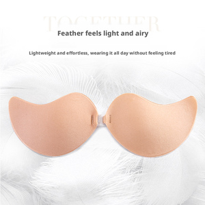 Reggiseni in Cotone Sexy Traspiranti a Vita Bassa <span class=keywords><strong>con</strong></span> Effetto Push-up e <span class=keywords><strong>Adesivo</strong></span> Anti-Cedimento per Donne - Product Image 3