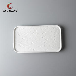 Plato <span class=keywords><strong>de</strong></span> Sushi <span class=keywords><strong>de</strong></span> porcelana plana estilo Mars personalizado, juego <span class=keywords><strong>de</strong></span> vajilla, plato creativo con patrón oblongo para el hogar, bodas, hoteles - Product Image 3