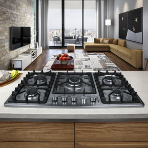 5-ノズルブラスバーナーステンレス鋼内蔵鋳鉄ガスホブRV屋外用家庭用電気特製クラスバッテリー - Product Image 2