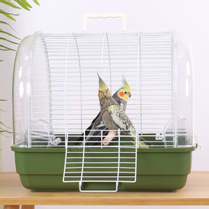 Produits pour animaux de compagnie, petite cage à oiseaux avec poignée pour la maison ou les voyages, fournitures pour oiseaux, cage à hamster - Product Image 2