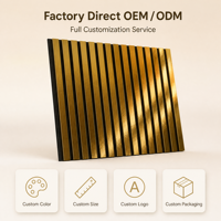 Panneaux muraux acoustiques et thermiques en placage de bois pour la décoration des murs intérieurs des espaces commerciaux