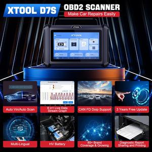 Originele XTOOL D7S V2.0 All System Diagnose Gereedschap Auto Diagnose Scanner OBD2 Automotive Diagnose Apparaat met 39+ Resets - Product Image 3