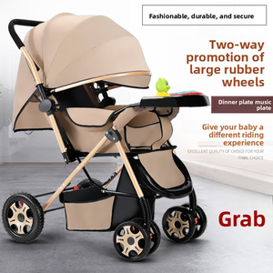 Poussette bébé tout-terrain pliable et légère 3-en-1 réversible pour nourrissons et tout-petits de 0 à 3 ans - Product Image 5