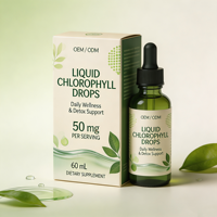 Gouttes de chlorophylle liquide naturelle OEM 60 ml – Énergie, détox, soutien digestif – Complément alimentaire à marque privée