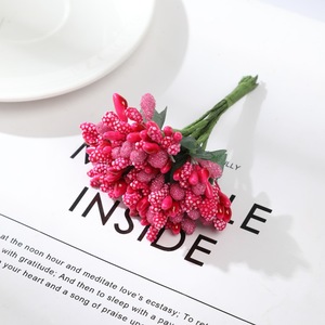 Set de 12 Flores Artificiales para Ramo, Flores de <span class=keywords><strong>Espuma</strong></span> para Manualidades, Accesorios para Fotos, Estambres de Flores - Product Image 5