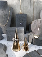 Présentoir à bijoux créatif, style haut de gamme, esthétique luxueuse, ensemble de table, accessoires de photographie