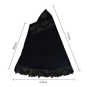 Pañuelo para la Cabeza con Pedrería Brillante para Mujer, Pañuelo Instantáneo, Hiyab Instantáneo Árabe Islámico de Bambú, Jersey de Bambú - Product Image 4