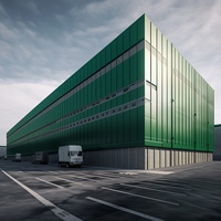 Panneaux d'entrepôt en acier isolé Q355B et kits de construction préfabriqués, structure métallique de grande taille pour entrepôt frigorifique