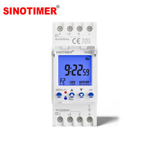 TM922 Çift Kanallı DIN Raylı Zamanlayıcı 1s-168sa 16(10A) 1s Ayar 8 AÇIK/KAPALI/Kanal 12/24VDC veya 120/240/85-265VAC Zaman Anahtarı - Product Image 1