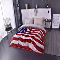 Couverture en flanelle polaire unie personnalisée avec logo imprimé numériquement pour canapé, lit, fauteuil – Épaisse, chaude, douillette et douce