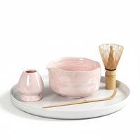 Ensemble Matcha Classique en Porcelaine Fine avec Fouet en Bambou et Boîte Cadeau