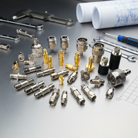 Kit de Adaptador Coaxial de Onda Milimétrica 3.5/N-KKG1, Conectores BNC TNC UHF RF, 50 Ohmios, Alta Frecuencia 10-18GHz, 1.15:1 VSWR, Acero Inoxidable