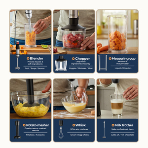 Mixeur-<span class=keywords><strong>Blender</strong></span> 1200W, 18000 tr/min, <span class=keywords><strong>avec</strong></span> récipients de 600 ml/800 ml, 4 lames, sans BPA, accessoires compatibles lave-vaisselle - Product Image 4