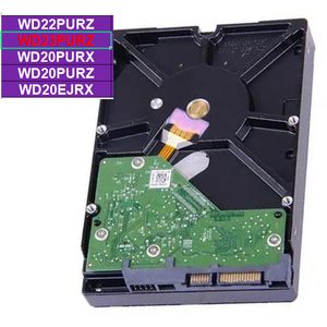 cPurple 2TB Monitoring HDD SATA-interface 5400 rpm 64MB cache 24/7 betrouwbaarheid SATA 6Gb/s NVR DVR CCTV-beveiligingssysteem - Product Image 1