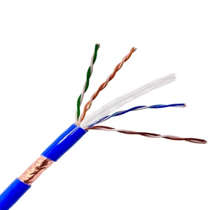 Precio bajo de fábrica por metro cable Ethernet Cat6 <span class=keywords><strong>CAT</strong></span> <span class=keywords><strong>6e</strong></span> FTP pleno cobre sólido 24awg - Product Image 3