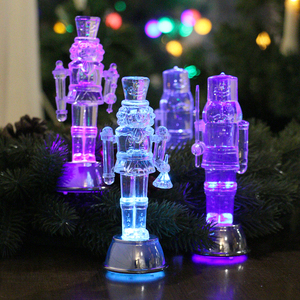 Little Christmas table light trasparente <span class=keywords><strong>schiaccianoci</strong></span> soldato RGB LED - Product Image 1