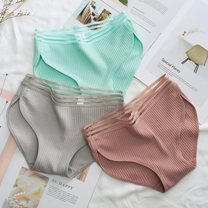 Của Phụ Nữ Cotton Quần Lót Nữ Ren Cạnh Tóm Tắt Thở Sexy Đồ Lót Phụ Nữ Bông Đáy Quần Đồ Lót <span class=keywords><strong>Intimates</strong></span> - Product Image 2