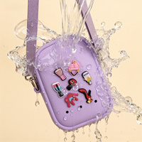 Bolso de Hombro de Gran Capacidad para Mujer, Novedad Otoño 2026, con Dijes DIY de Silicona, para Teléfono Móvil, de Venta Caliente
